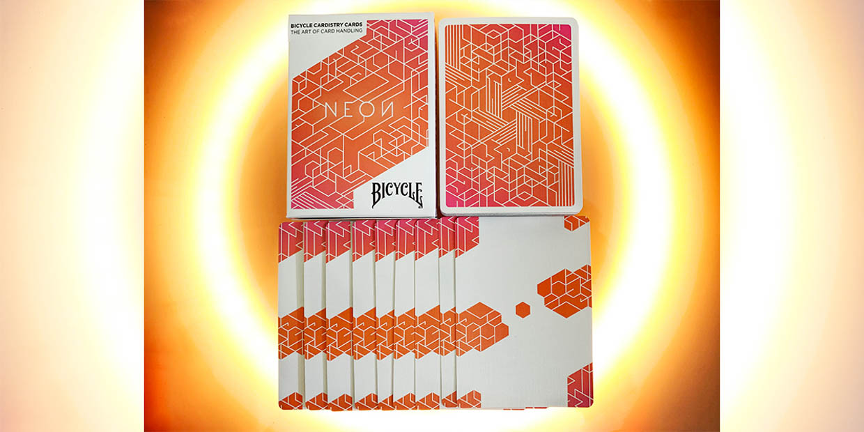 Neon Orange Cardistry Cards