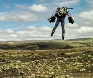 Jet Suit Over Iceland