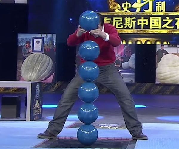 Tallest Bowling Ball Stack