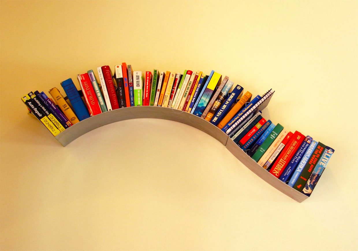 Arc, Spiral, and Curve Bookshelves