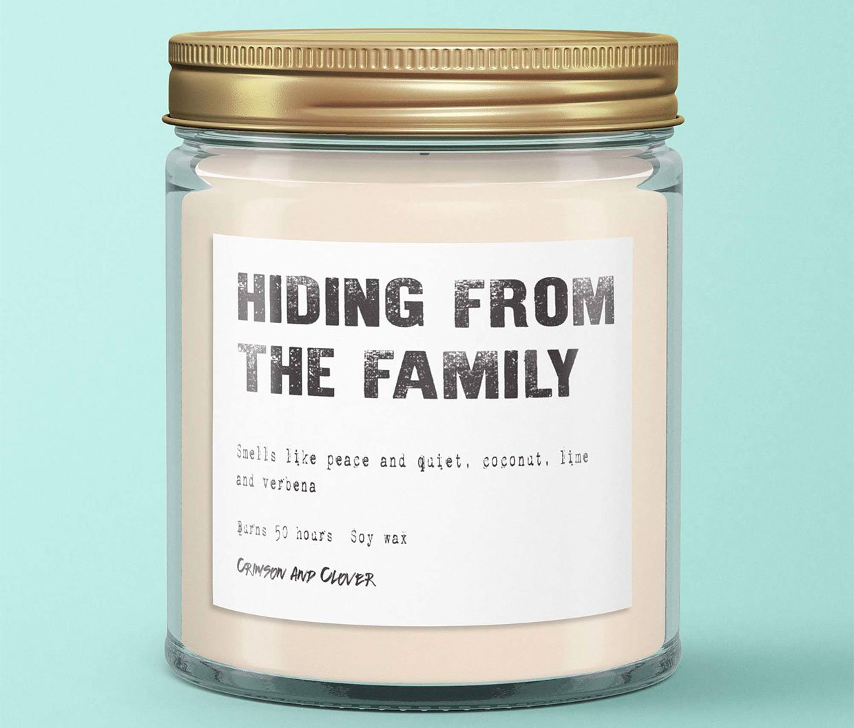 Hiding From the Family Candle