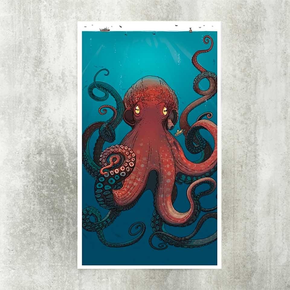 NYT Reef Octopus Print