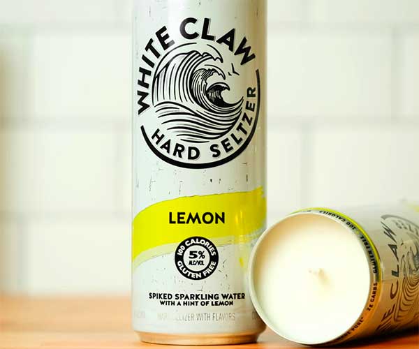 White Claw Lemongrass Candle