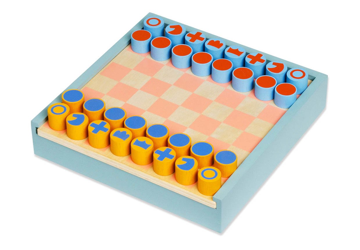 2-in-1 Chess + Checkers Set
