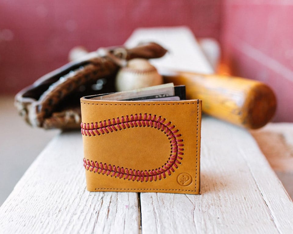 Baseball Glove Leather Wallet