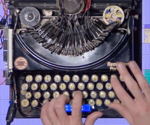 Blinding Lights on Typewriter