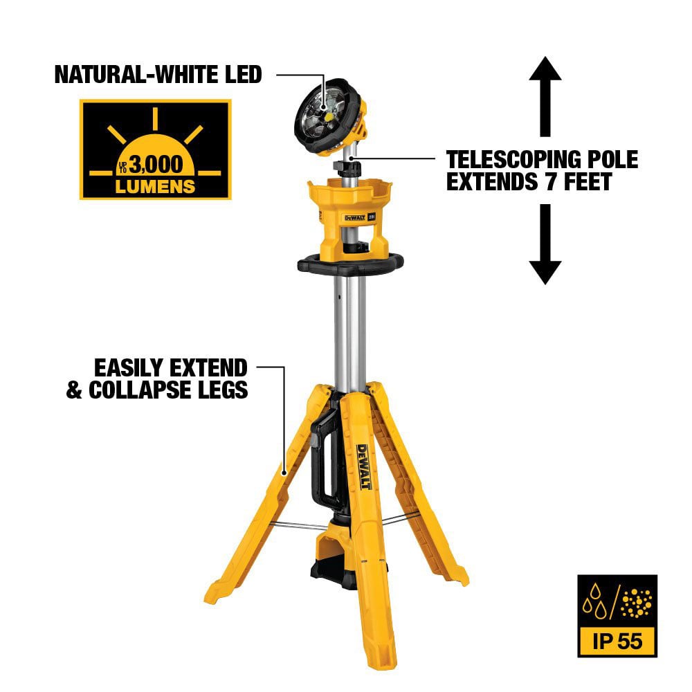 DeWalt 20V MAX Cordless Tripod Light