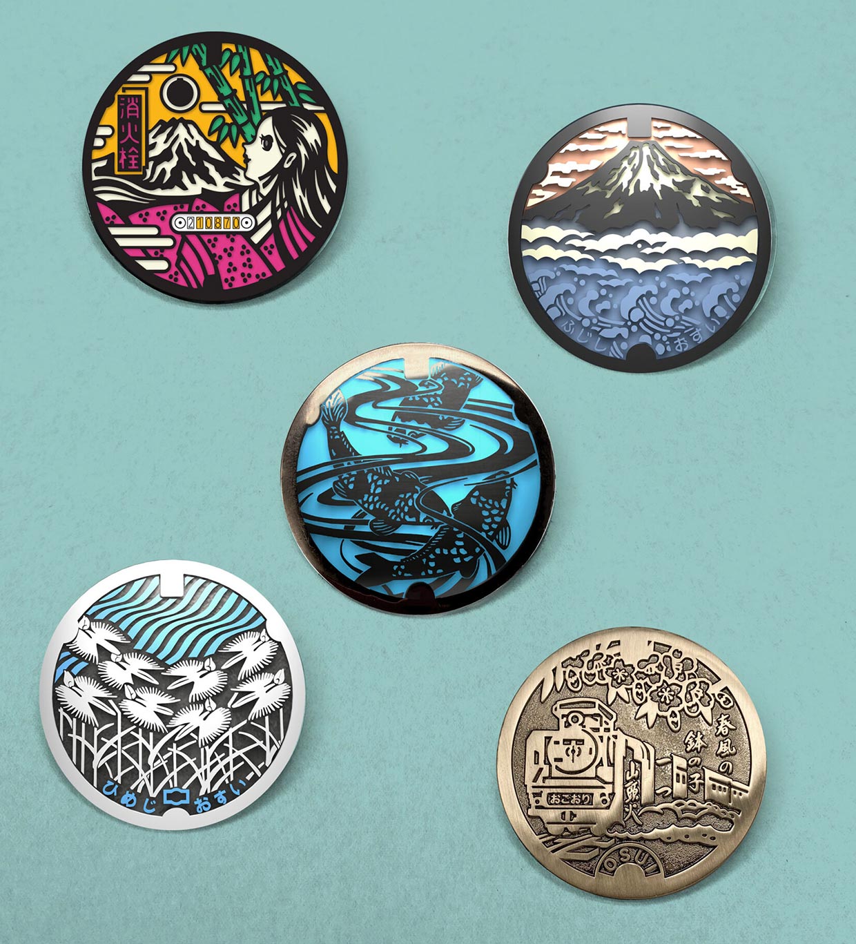 DrainArt Enamel Pins