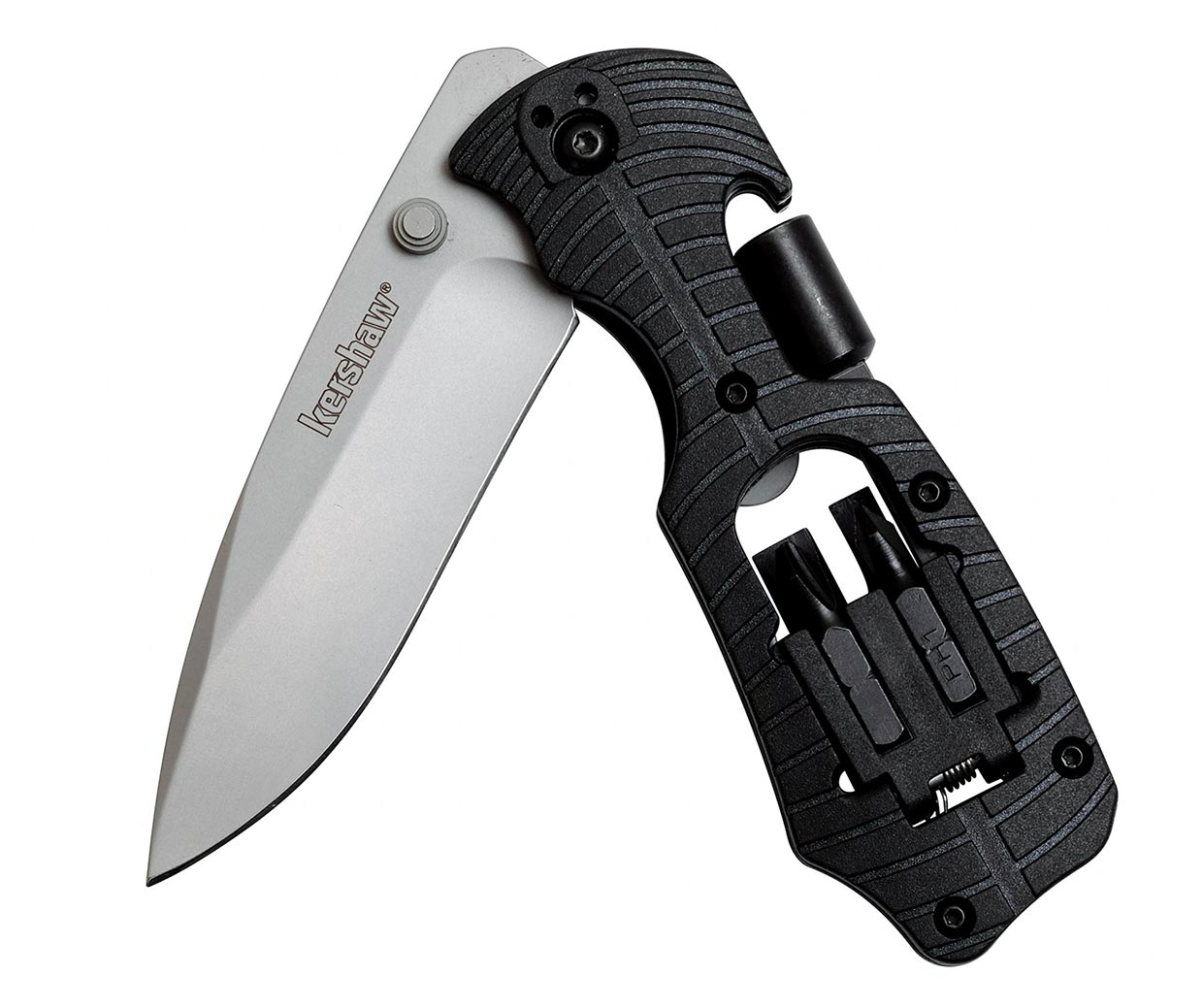 Kershaw Select Fire Multifunction Pocket Knife Includes a