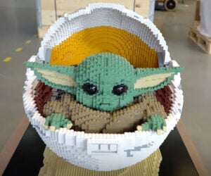 Life-size LEGO Baby Yoda