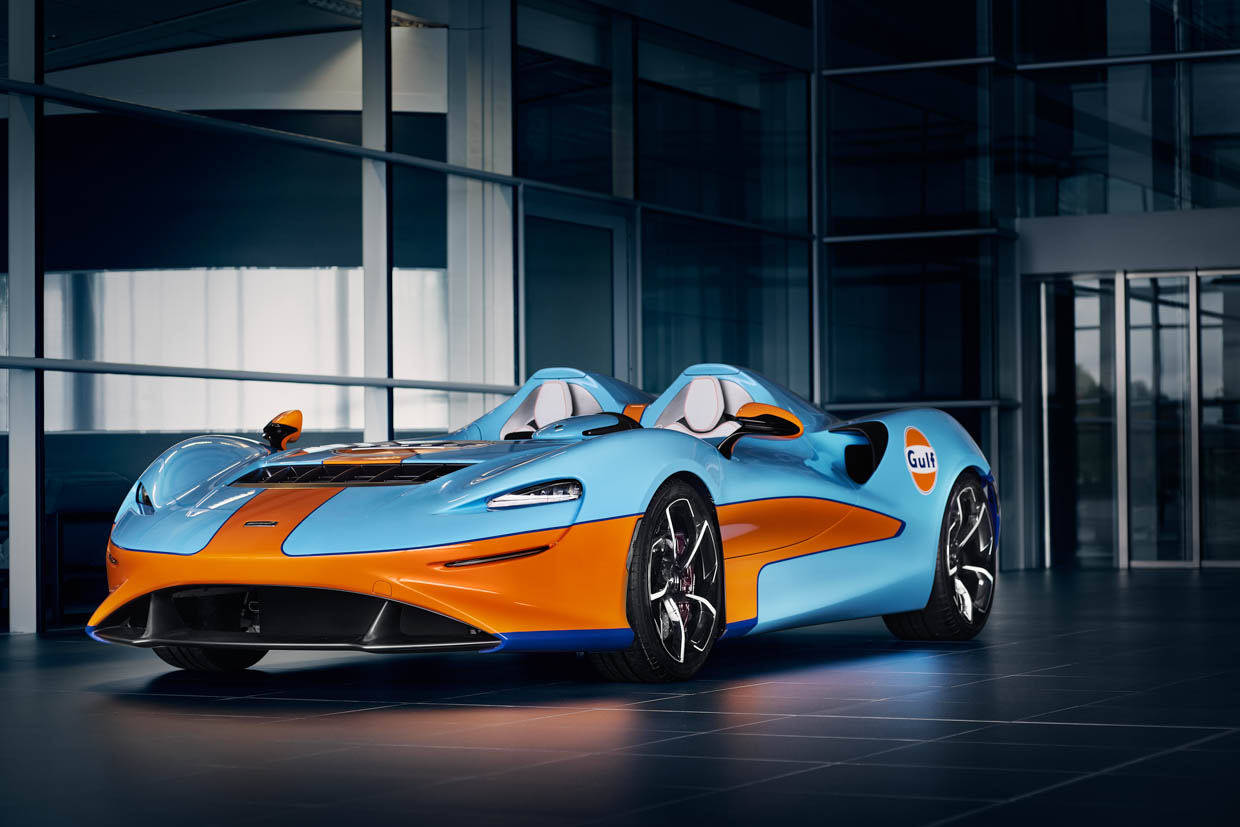 The McLaren Elva Looks Spectacular in This Classic Gulf Livery