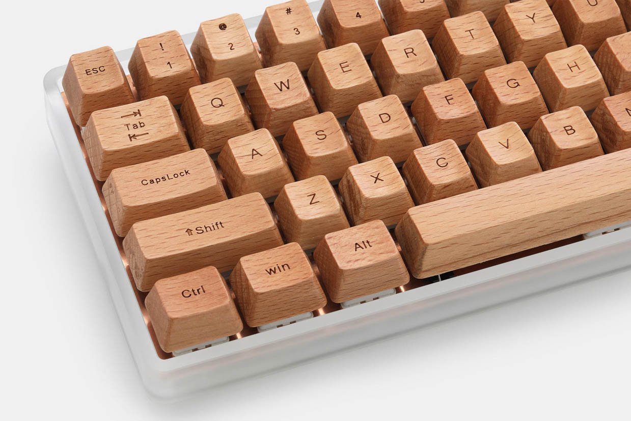 NPKC Engraved Wooden Keycaps