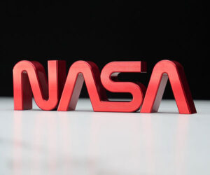 Machined NASA Worm Logo