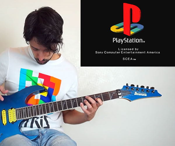 PlayStation Startup Sounds on Guitar