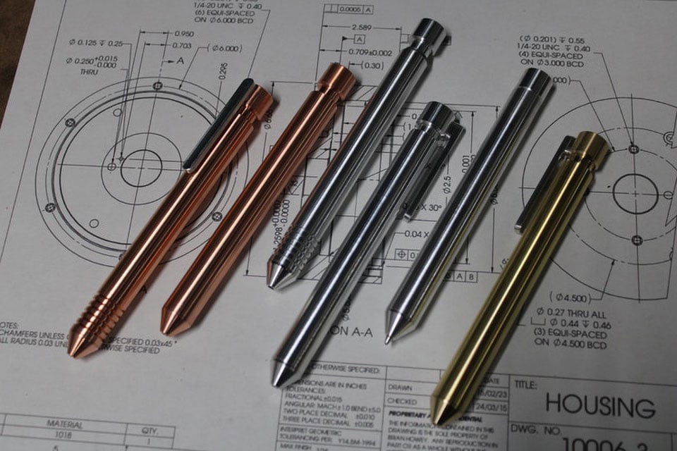 Automog Machined Metal Pens