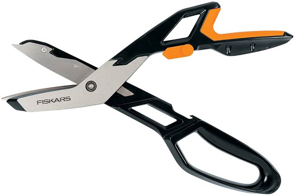 Fiskars PowerArc Heavy Duty Utility Snip Scissors Silver