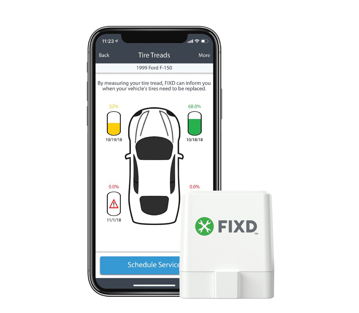 Fixd Car Sensor and Diagnostic App