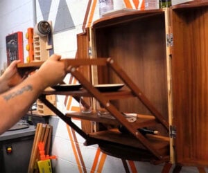Building a Folding Table Wall Cabinet