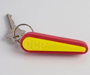 Custom Pinball Flipper Keychain
