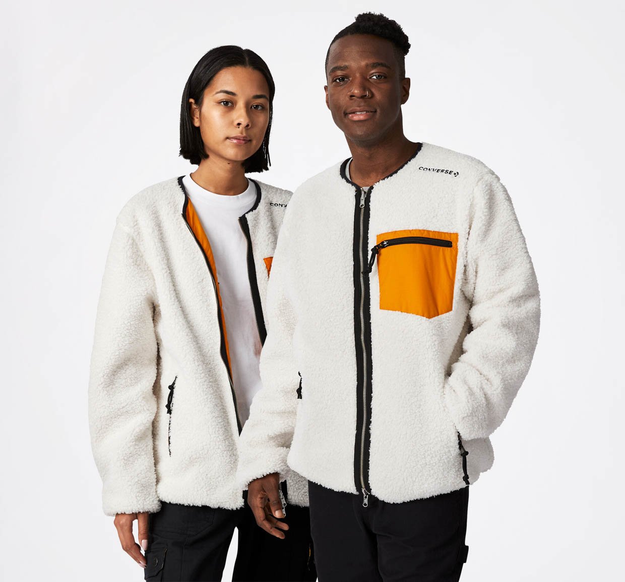 Converse Utility Fleece Reversible Sherpa Jacket