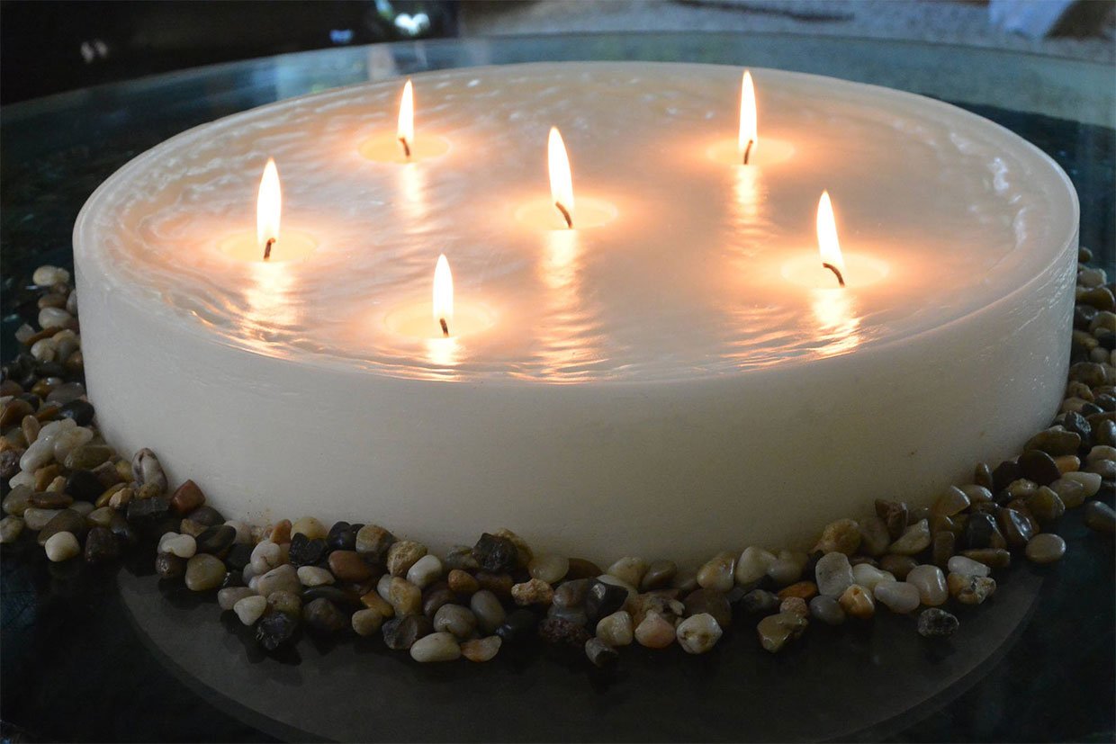 MysticGlo Jumbo Round Candle