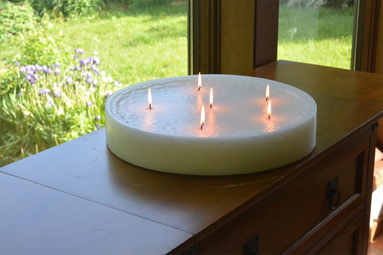 MysticGlo Jumbo Round Candle