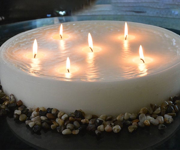 MysticGlo Jumbo Round Candle