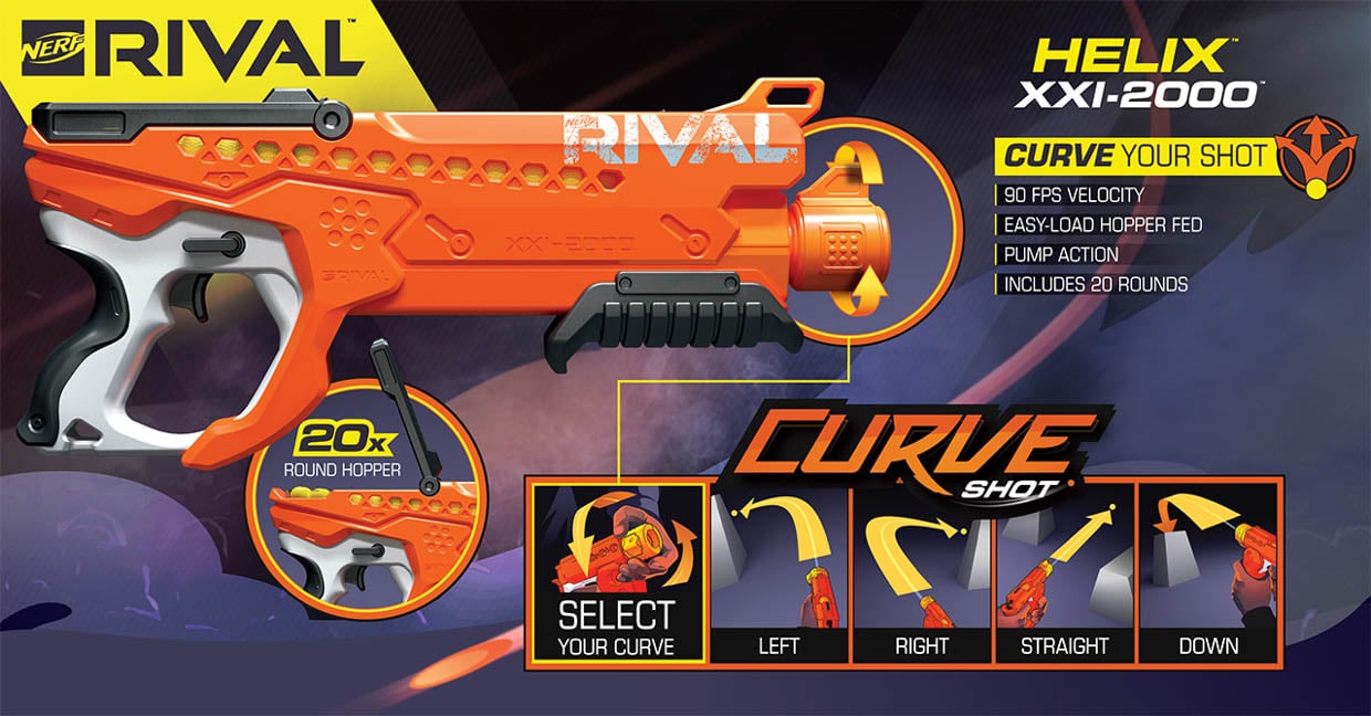 NERF Rival Curve Blasters