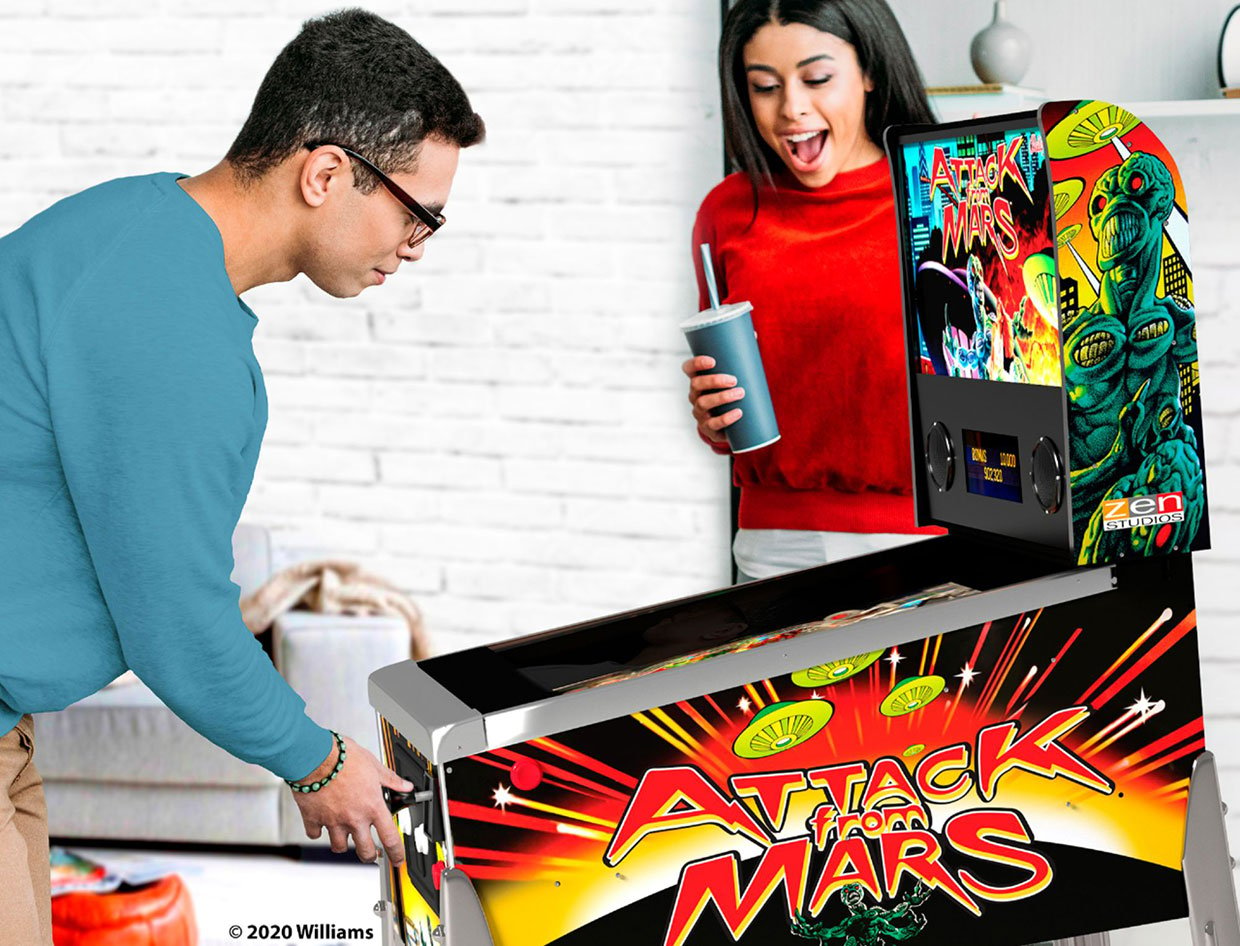 Attack from Mars Mini Pinball Machine