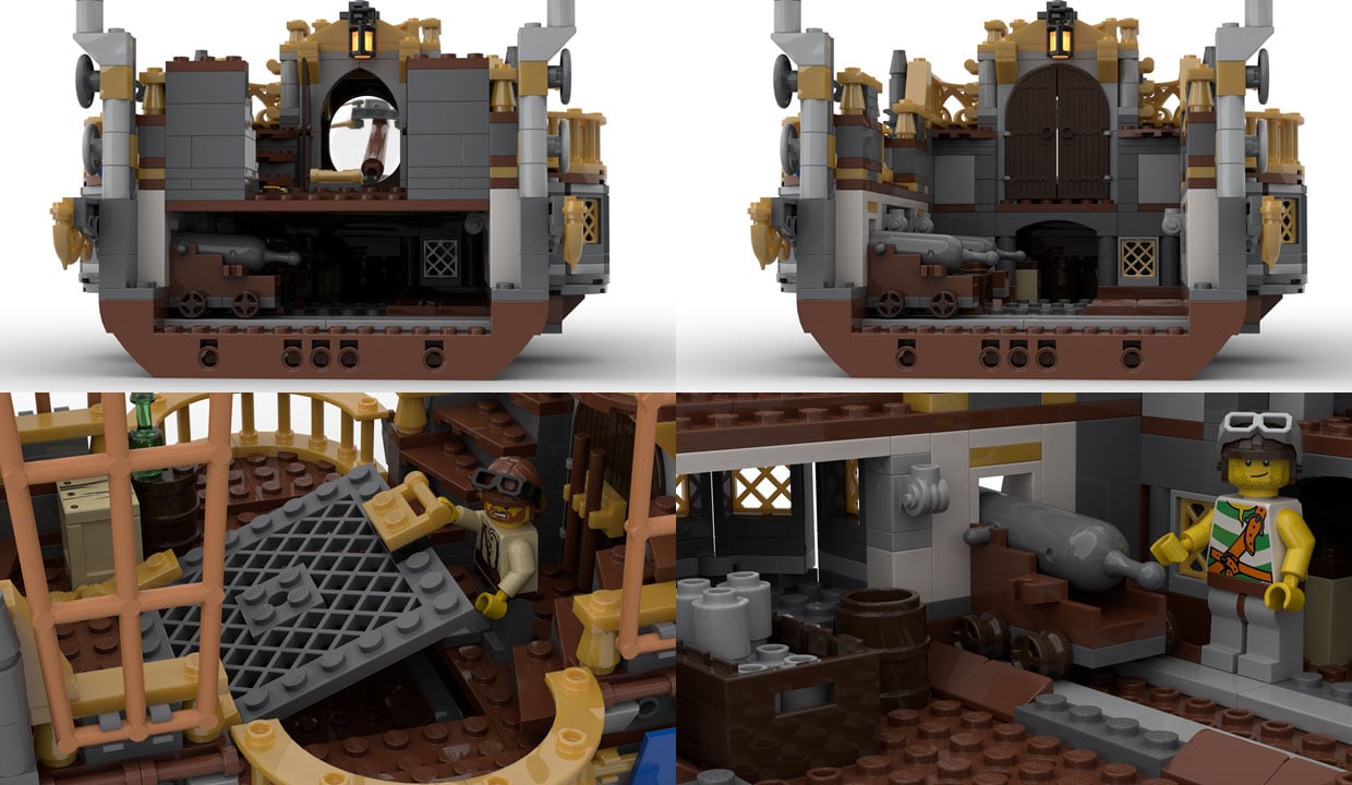 LEGO Ideas Steampunk Airship