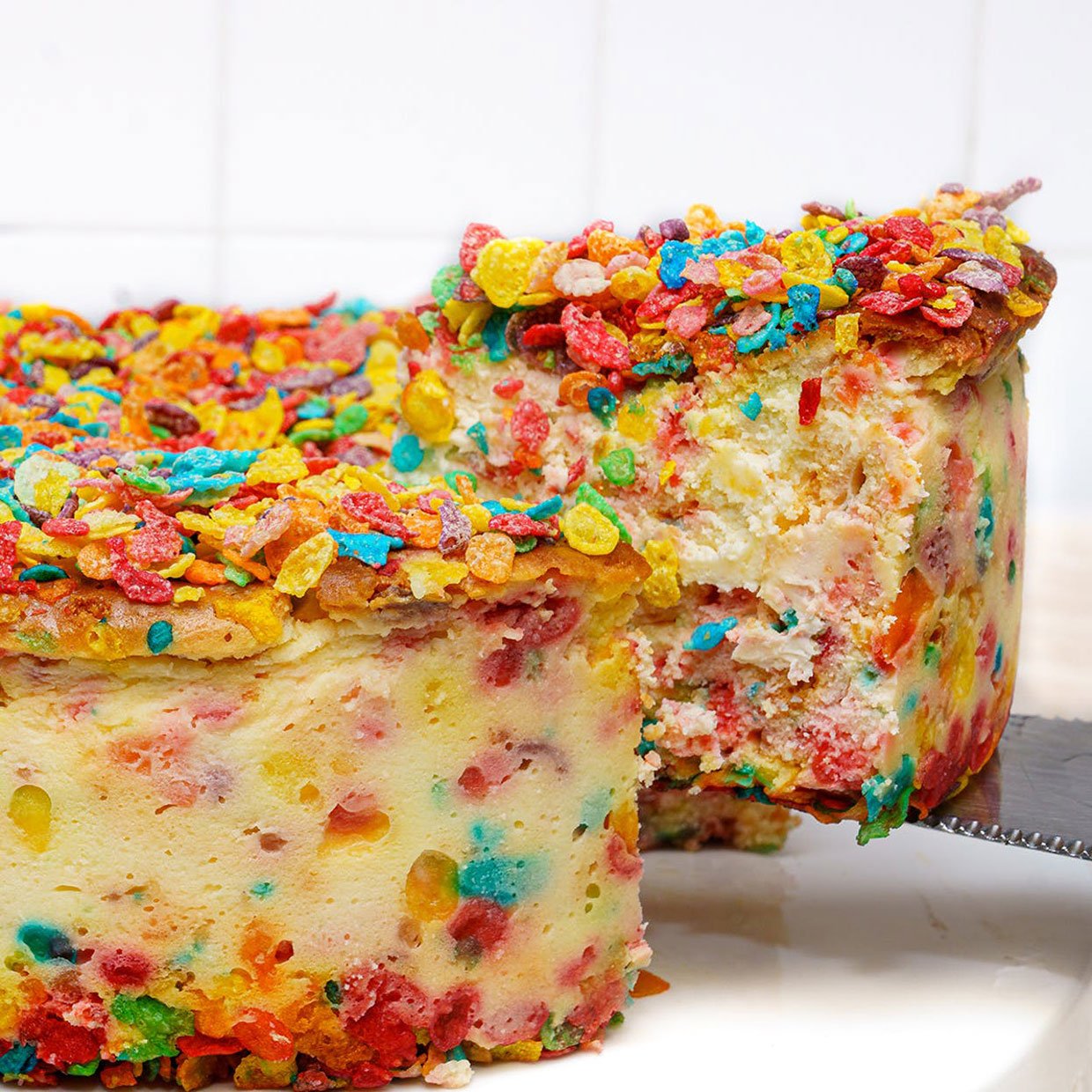 This Fruity Pebbles Cheesecake Is Breakfast and Dessert