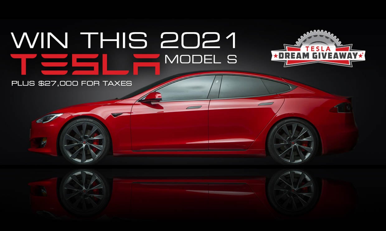 Win a Loaded 2021 Tesla Model S Performance