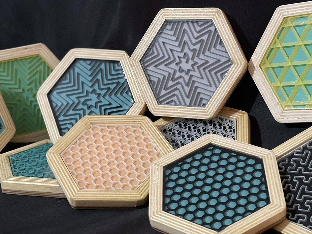 3D Infill Coasters