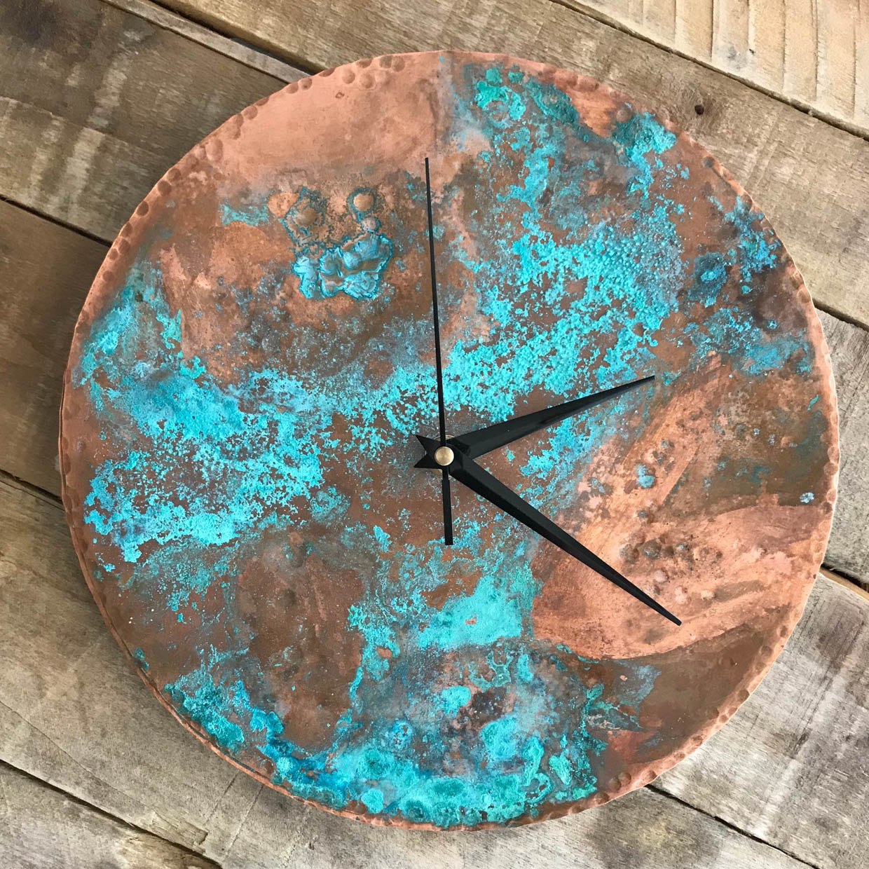 Arizona Copper Patina Clocks