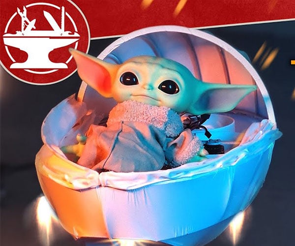 Working Baby Yoda’s Floating Cradle
