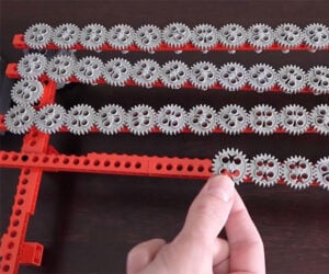 LEGO 1×1 Gear Train