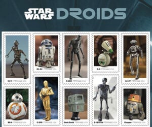 Star Wars Droids Postage Stamps