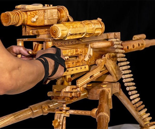 Wooden Machine Gun