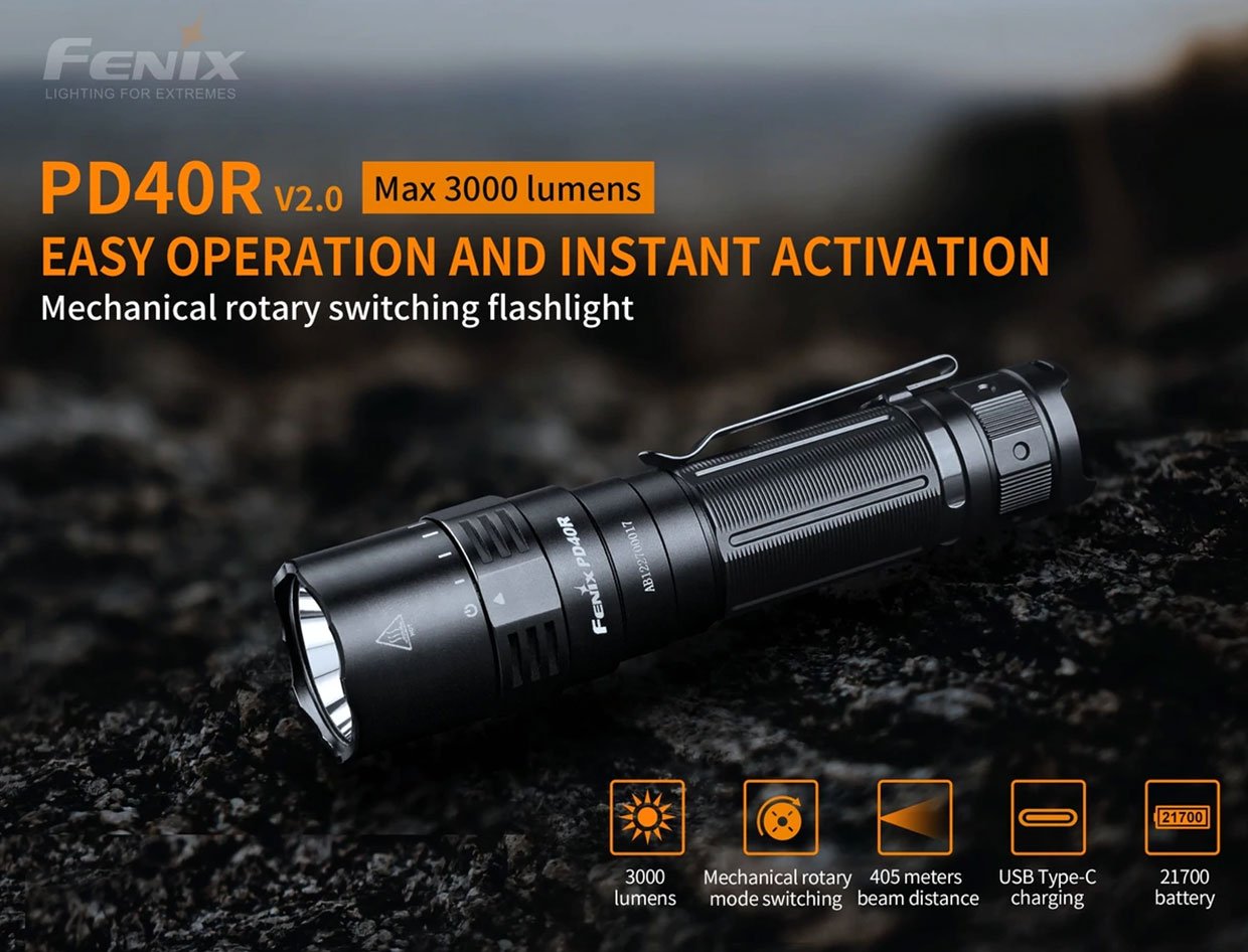 Fenix PD40R V2.0 Flashlight
