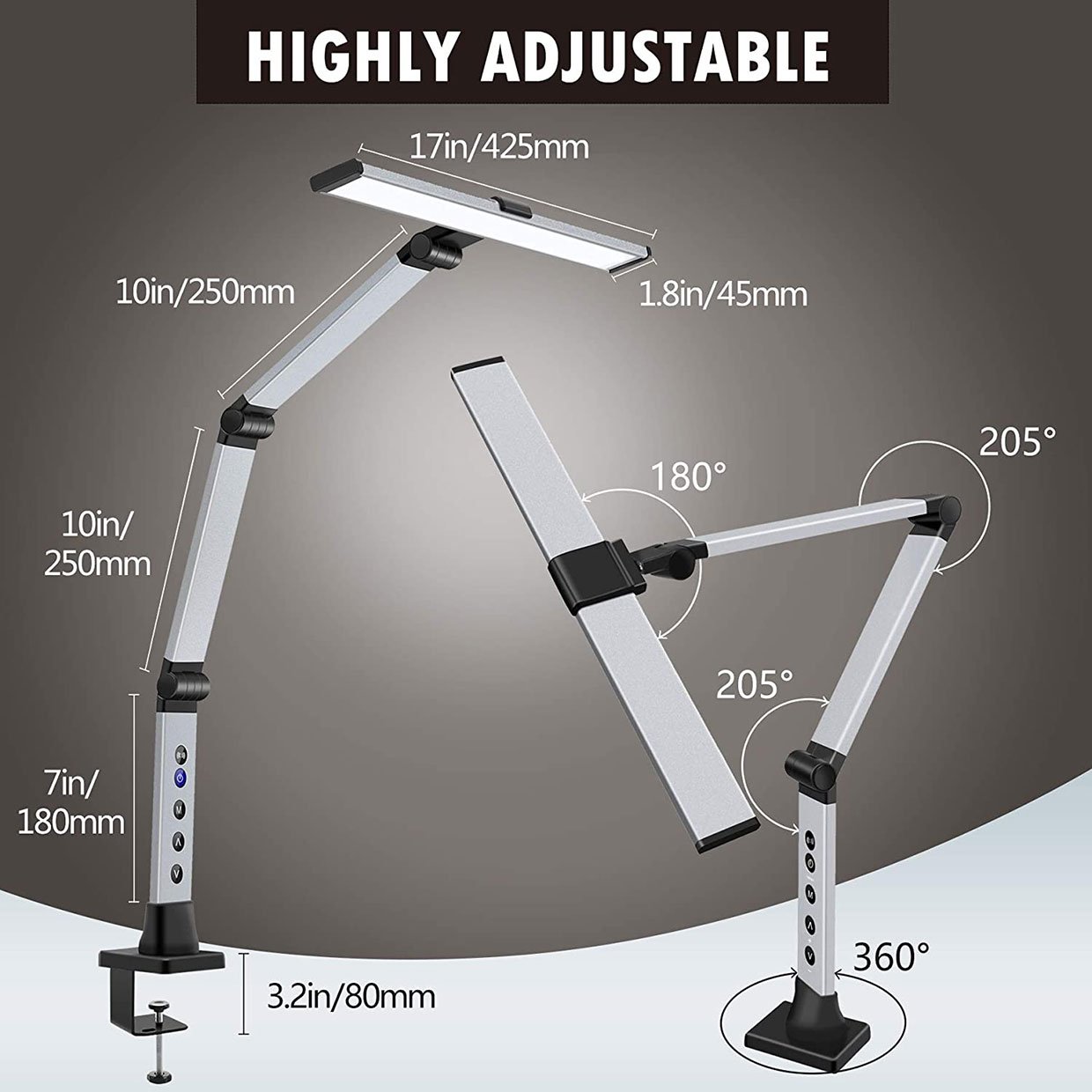 Kouik Swing Arm LED Desk Lamp