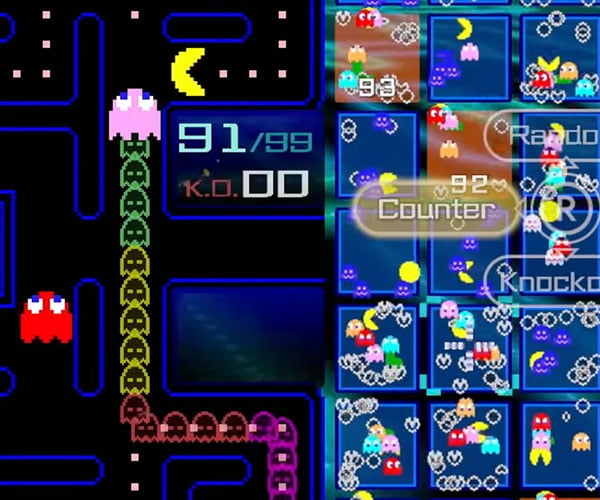 I tried playing the 99-player battle royale 'PAC-MAN 99' that