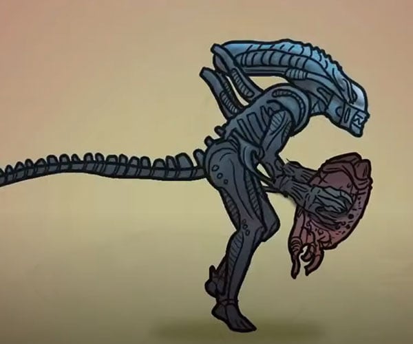 Xenomorph Life Cycle with Carl and Ellie’s Song