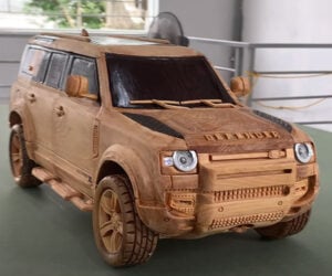 Carving a Land Rover Defender