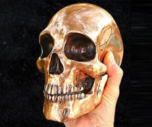 Making a Lost PLA Bronze Skull