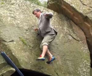 No-Hands Rock Climbing