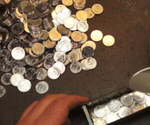 Making Damascus from Coins