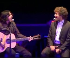 Ferrell and Grohl Sing Leather and Lace