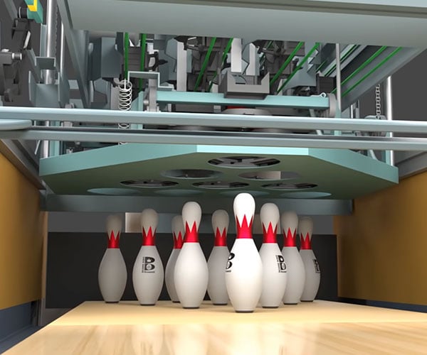 How a Bowling Pinsetter Machine Works