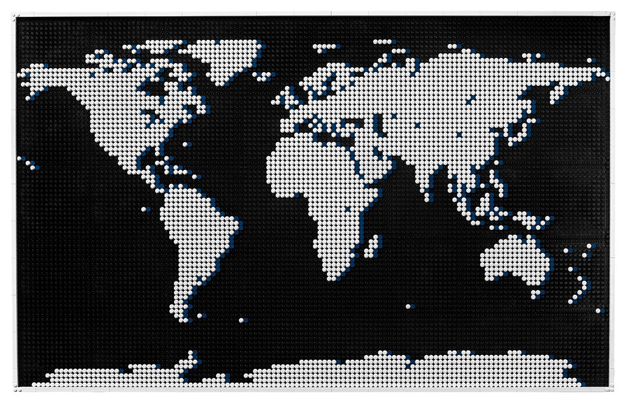 LEGO Art World Map