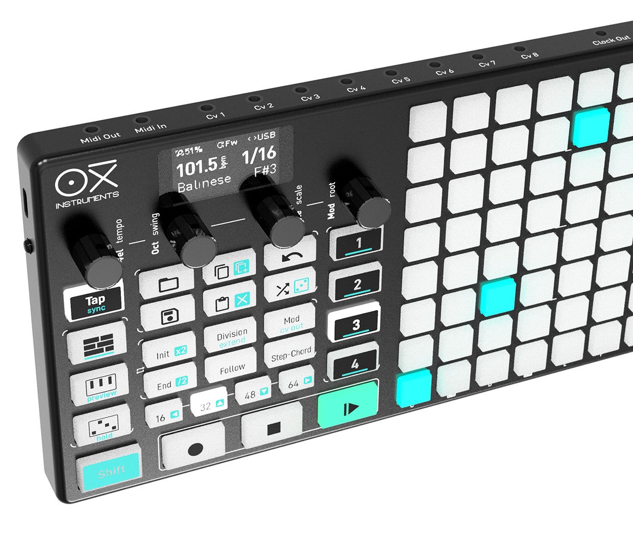 OXI ONE MIDI + CV Sequencer